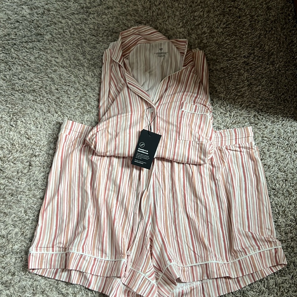 Striped Short Sleeve Modal Sleep Set